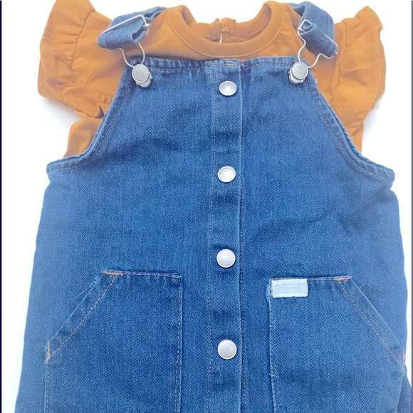 7 for all mankind 24 month Denim jumper set - Picture 3 of 9